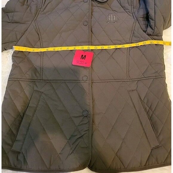 NWT Tommy Hilfiger Medium Womens Quilted Jacket Olive Juniper Green Item 1699187 - Picture 8 of 13